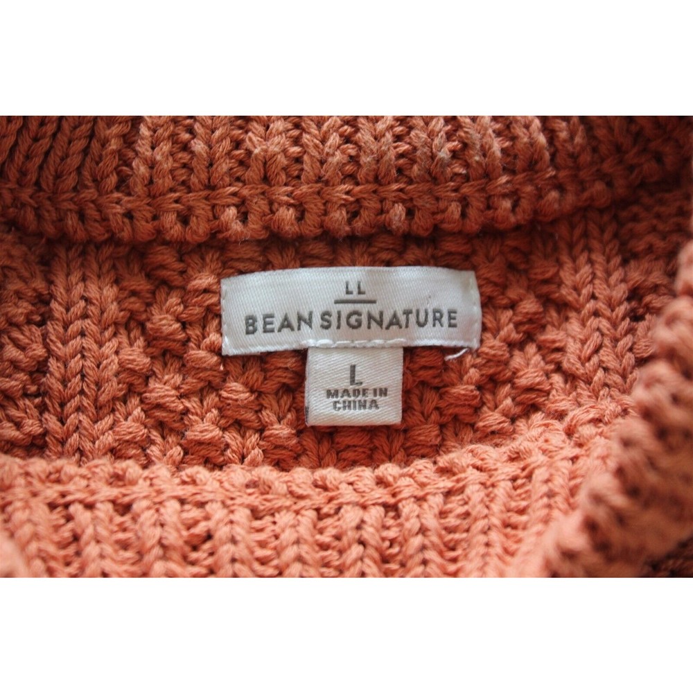 L.L. Bean signature cotton fisherman sweater L - Picture 2 of 4
